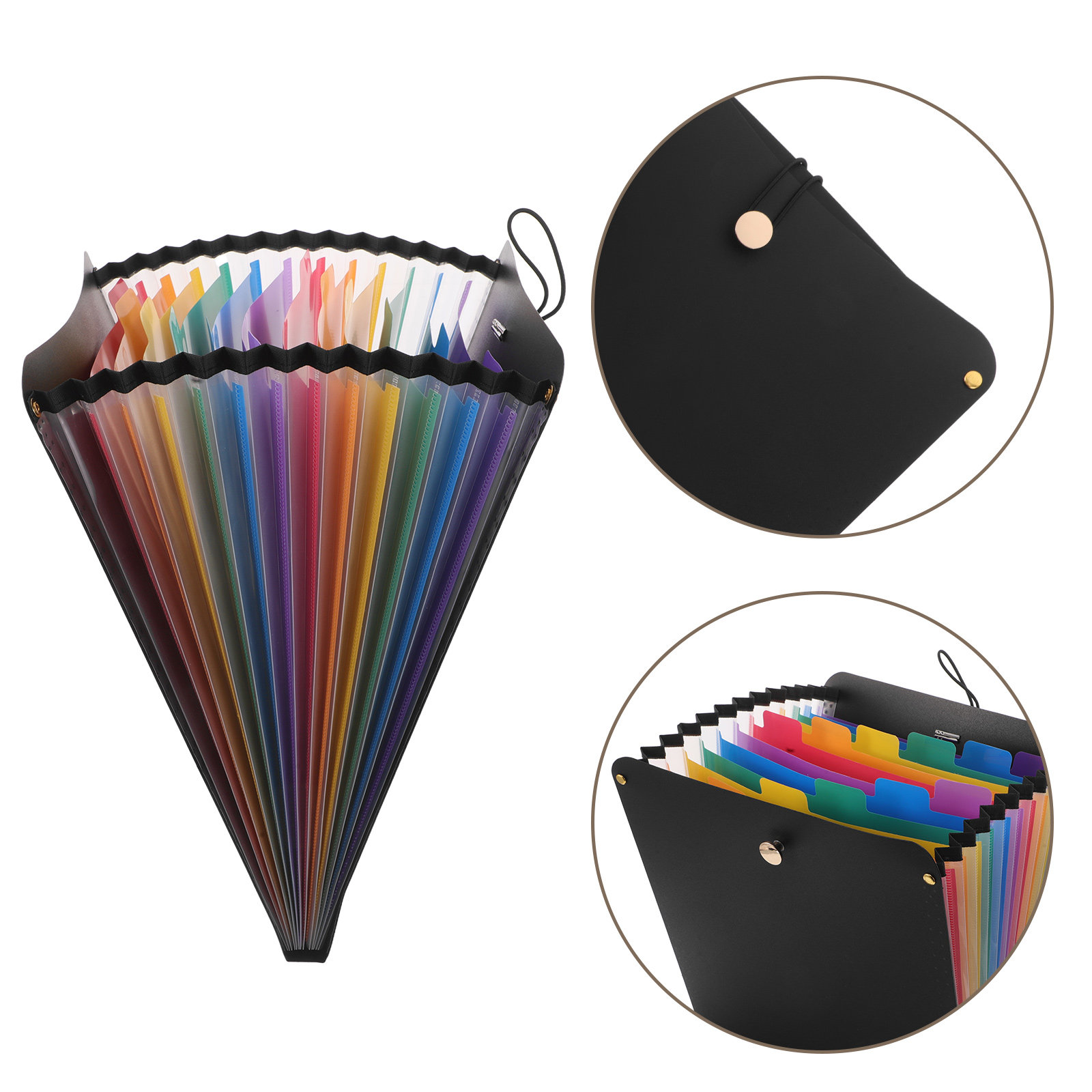 Expandable Accordion File Folder 13 Pockets - Organizador de arquivos tipo acordeão A4,