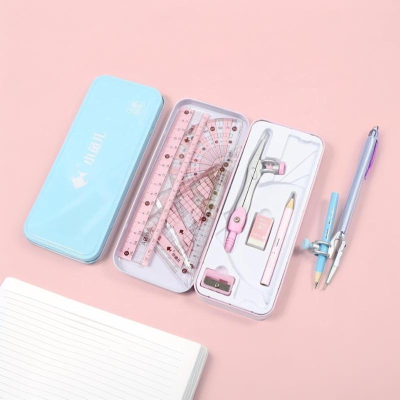 Conjunto de 8 peças de materia - Math Geometry Set With Compass avaliação e preço